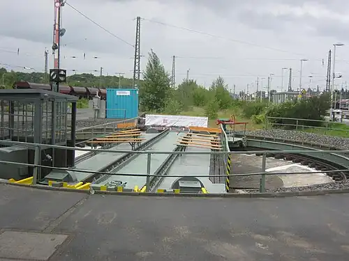 Restaurierte Drehscheibe am Tag des offenen Denkmals 2015