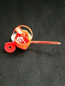 Windrad mit Drehspule aus einem Über­raschungs­ei