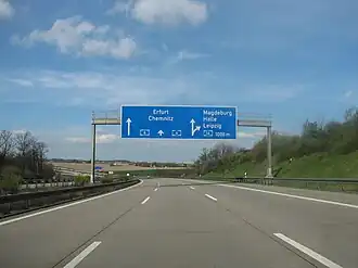 Aus Richtung Dresden