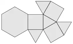Netz einer Dreieckskuppel