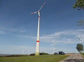 Dreikopf mit Windpark