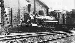 Sächsische V V vor dem Heizhaus in Dresden-Friedrichstadt