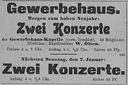 Konzertwerbung von 1906