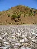 In der Trockenzeit fallen Teile der Seen trocken (2006)