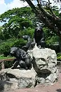 Statue der Bären im Zoo Dusit