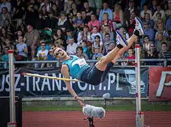 Dusty Jonas Rang 14 mit 2,16&nbsp;m