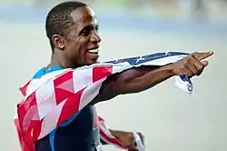 Dwight Phillips, Olympiasieger von 2004, wurde zum dritten Mal Weltmeister nach 2003 und 2005