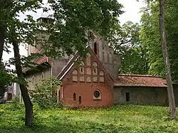 Die einst evangelische, jetzt römisch-katholische Kirche in Dylewo/Döhlau