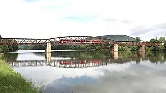 Eisenbahnbrücke über den Main bei Miltenberg