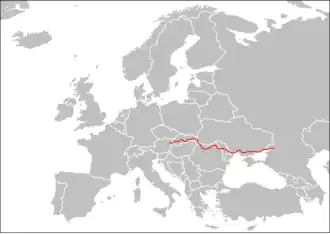 Verlaufskarte der E58