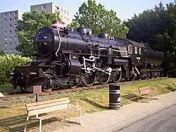 E 978 der DSB, von 1979 bis 2008 als Denkmallokomotive in Fredericia, inzwischen verschrottet