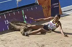 Jessie Maduka schied mit 13,94&nbsp;m in der Qualifikation&nbsp;aus