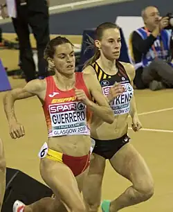 Esther Guerrero (links) erreichte als Fünfte ihres Halbfinallauf in 2:01,62&nbsp;min nicht das&nbsp;Finale