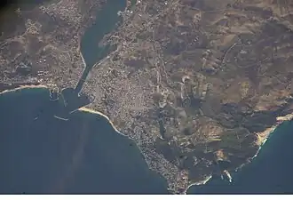 Satellitenaufnahme von Bizerte (2005)