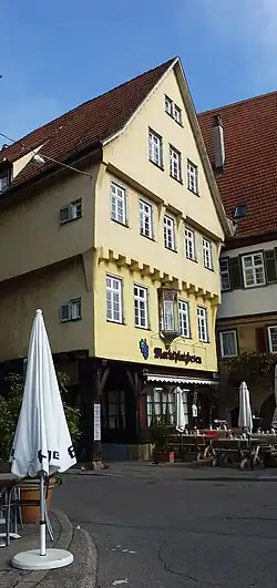 Das Wohnhaus am Marktplatz, einst Spitalplatz 13