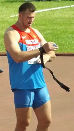 Alexander Lesnoi Rang sechzehn mit 19,67&nbsp;m