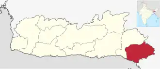 Lagekarte des Distrikts