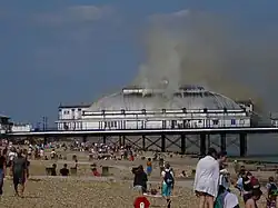 Feuerwehreinsatz an der Haupthalle