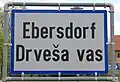 Ortstafel Ebersdorf – Drveša vas
