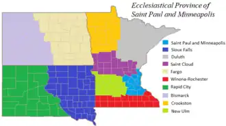 Karte der Kirchenprovinz {{{Kirchenprovinz}}}