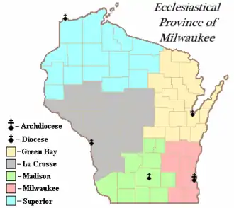 Karte der Kirchenprovinz {{{Kirchenprovinz}}}