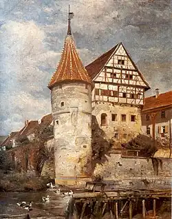Zollernschloss in Balingen, vor 1895