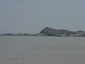 Blick über den Guayas auf Durán