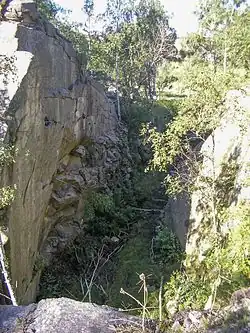 Aufgelassener Bohus-Steinbruch in Ed, Härnäset, Lysekil, Bohuslän