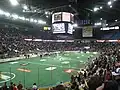 Ein Lacrosse-Spiel zwischen Edmonton Rush gegen Toronto Rock im Februar 2010