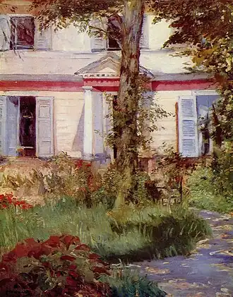 Édouard Manet: Landhaus in Rueil, 1882, National Gallery of Victoria, Melbourne