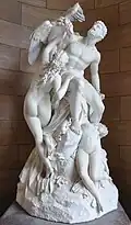 Der gefesselte Prometheus mit Okeaniden. Marmorskulptur von Eduard Müller, 1868–1879. Alte Nationalgalerie, Berlin