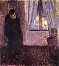 Kuss am Fenster, 1891 Öl auf Leinwand, 72 × 64,5 cm, Munch-Museum