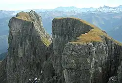 Blick vom Hinter Eggstock auf Vorder und Mittler Eggstock