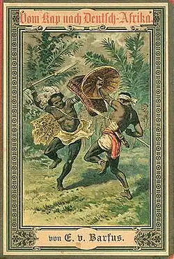 Buchdeckel der Erstausgabe von Vom Kap nach Deutsch-Afrika aus dem Jahr 1888.