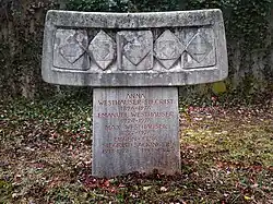 Anna Westhäuser-Siegrist (1896–1976), Emanuel Westhäuser (1924–1976), Max Westhäuser (1927–1976), Eugen Siegrist-Säckinger (1913–1976), Elsa Siegrist-Säckinger (1914–1976) Ehrengrab auf dem Friedhof Hörnli, Riehen, Basel-Stadt