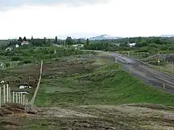 Der Borgarfjarðarvegur bei Eiðar