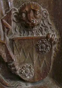 Wappendarstellung am Grabdenkmal