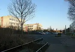 Eilenburger Str. mit den beiden Schulen