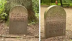 Gedenkstein an der Fischer-Eiche für Hofkapellmeister Carl Ludwig Fischer