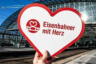Das aktuelle Logo des Eisenbahner mit Herz-Wettbewerbs, 2019.