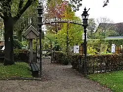 Eingang zum Apothekergarten in Quellengrundpark Borken-Weseke