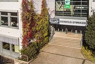 Eingangsbereich des Eichsfeld-Gymnasiums