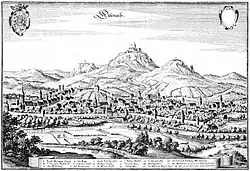 Eisenach um 1647 (Merian)
