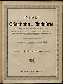 Titelseite der Erstausgabe von 1905