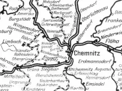 Eisenbahnknoten Chemnitz 1902