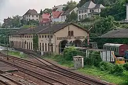 Früherer Lokschuppen des Bahnbetriebswerks, heute Eisenbahnmuseum