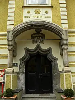 Eisenerz – Eingang Bergmannsplatz 2