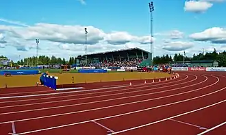 Ekängens Friidrottsarena während der U20-EM 2015