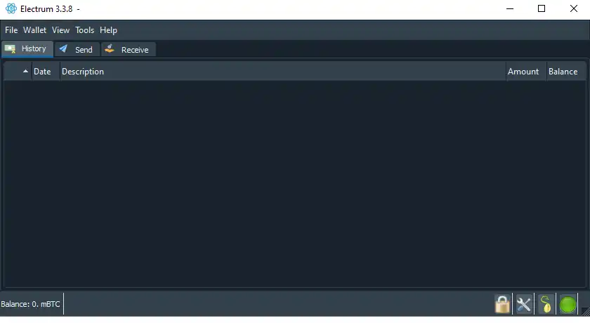 Screenshot of main window