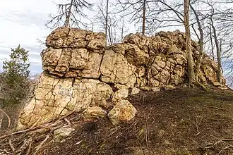 Der Elfenstein von der HWN-Stempelstelle 120 aus